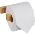 Produktbild: Toilettenpapierhalter ohne Bohren, Bambus, selbstklebender Klopapierhalter, Badezimmer, Wandmontage, natur - Relaxdays