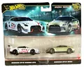 Produktbild: Hot Wheels Nissan GTR Nismo GT3 R35 2 Pack 1:64 Modellauto Spielzeug JDM Skyline