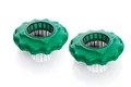 Produktbild: BURI Teich Pflanztopf schwimmend, 2er Set treibende Gartenteich Insel Schwimmer Schwimmende Pflanzinsel Koi Wurzel Zierteich Pflanzen Pflanzkorb grün Fischteig Basket Pflanzeninsel Schwimminsel Körbe