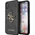 Produktbild: Guess 4G Big Metal Logo - Etui iPhone X (szary) (Apple iPhone X, Apple iPhone XS) (GUHCPX4GMGGR)