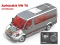 Produktbild: Webasto Aufrüstkit VW T6 Climatic, Einbausatz + Vorwahluhr,1324102A, 9029783C