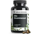 Produktbild: natural elements Brennnessel – 180 Kapseln – 10:1 Brennnesselblattextrakt – hochdosiert