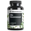 Produktbild: natural elements Bio Brennnessel – 180 Kapseln – 10:1 Brennnesselblattextrakt – hochdosiert