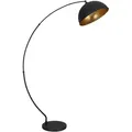Produktbild: Globo Bogenleuchte Gottfried, Schwarz, Metall, 45x182x115 cm, Fußschalter, Lampen & Leuchten, Innenbeleuchtung, Stehlampen, Bogenlampen