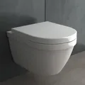 Produktbild: Alpenberger WC mit Bidet Funktion | Dusch WC mit WC Sitz mit Absenkautomatik | Taharet WC mit Nanobeschichtung | Hänge WC Spülrandlos, Passend Geberit (8201 U)