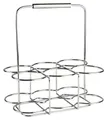 Produktbild: Justinus Flaschenträger LIFESTYLE, für bis zu 6 Flaschen, Edelstahl, mit Tragegriff, B 30 x H 35 x T 22 cm