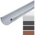 Produktbild: Dachrinne Kunststoff halbrund 200cm Regenrinnen pvc, einfache Steckmontage, Made in Germany - NW150 / 150mm, 1 Stück Grau - Inefa