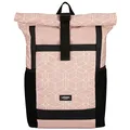 Produktbild: LARKSON Rolltop Rucksack Damen Groß Rosa - No 2 - Daypack für Schule, Uni, Fahrrad - 16 Zoll Laptop Fach für Arbeit - Nachhaltig - Anti-Diebstahl - Wasserabweisend