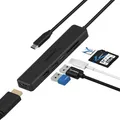 Produktbild: SABRENT USB C Hub HDMI 4K 30Hz USB C PD 60W SD Micro SD Kartenleser Laptop