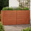 Produktbild: Hochbeet Cortenstahl rostig Pflanzbeet Pflanzkasten 160 x 40 x 77 cm