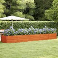 Produktbild: Hochbeet Cortenstahl rostig Pflanzbeet Pflanzkasten 480 x 80 x 45 cm