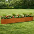 Produktbild: Hochbeet Cortenstahl rostig Pflanzbeet Pflanzkasten 600 x 80 x 45 cm