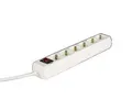 Produktbild: HAMA Steckdosenleiste 6-fach, mit Schalter, 1,4 m, Weiß (00030384) #1907097