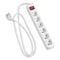 Produktbild: hama 6-fach Steckdosenleiste mit Schalter 1,4 m weiß