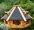 Produktbild: XXL Luxus Vogelhaus Futterhaus Vogelhäuser 70x45 cm Nr13s Dach mit Strukturputz