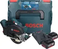 Produktbild: Bosch GKM 18V-50 Professional Akku Metall Handkreissäge 18 V 136 mm Brushless + 2x Akku 4,0 Ah + Ladegerät + L-Boxx