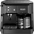 Produktbild: DeLonghi BCO 411.B Kombi-Kaffeemaschine | Espresso & Filterkaffee | 15 bar | Milchaufschäumer | 1L Tank | Schwarz