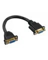 Produktbild: InLine VGA-Adapter HD-15 VGA W bis W 20 cm Distanzschrauben Schwarz (17302G)