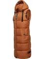 Produktbild: Navahoo Damen ärmellose lange Outdoorweste warme Winterjacke Schnuffelchen Rusty Cinnamon Gr. S