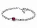 Produktbild: Pandora - Armband - Rotes funkelndes Rundes Pavé Tennisarmband - 592403C01-16 - Sterling Silber - Steinmix - Rot - 16 cm