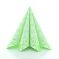 Produktbild: Sovie HORECA Airlaid Serviette MANDY in APFELGRÜN – 40 x 40 cm, 1/4 Falz, 50 Stück – Ornament-Blütendesign – hochwertige, stoffähnliche Einwegservietten für Gastronomie und Events