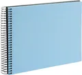 Produktbild: Goldbuch Spiralalbum Bella Vista himmelblau 24x17 cm 40 schwarze Seiten