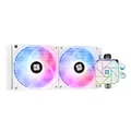 Produktbild: Thermalright AQUA ELITE 240 WHITE V3 Flüssig-CPU-Kühler, 240 Kühlreihen, 2 x 120mm PWM-Lüfter, S-FDB-Lager, für AMD/AM4/AM5, INTEL LGA1150/1151/1155/1156/1200/2011/1700, Desktop CPU-Kühler AIO