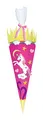 Produktbild: Ursus 9870001 - Schultüte Bastelset Easy Line Einhorn, sechseckig, Höhe ca. 68 cm, Duchmesser ca. 20 cm, diverse Stanzteile, teilweise beglittert, inklusive Bastelanleitung, ideal für die Einschulung