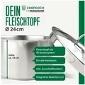 Produktbild: Chefkoch trifft Fackelmann Kochtopf Ø24 cm München aus Edelstahl – mit Ausschüttfunktion ca. 5,5 Liter Ø 24 cm