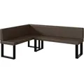 Produktbild: Meblini Eckbank, Braun, Leder, L-Form, 196x142 cm, Esszimmer, Bänke, Eckbänke