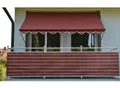 Produktbild: Klemmmarkise, rot (weinrot, weiß), B:200cm, Polyacryl, ANGERER FREIZEITMÖBEL, Markisen, weinrot-weiß, Ausfall: 150 cm, versch. Breiten