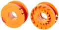 Produktbild: WORX WA0004.1 Rasentrimmer Faden für alle 20V WORX Rasentrimmer – Langlebige Ersatzfaden Spulen für verbesserte Schneidgeschwindigkeit – Ø 1,65mm, 3m Länge – 2er Set