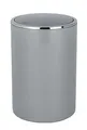 Produktbild: WENKO Kosmetikeimer Mod. Inca 5 Liter Abfallbehälter mit Deckel für Badezimmer und Gäste-WC kleiner Mülleimer aus Kunststoff BPA-frei Grau Ø 18,5 x 25,5 cm