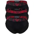Produktbild: Emporio Armani Slip Herren Slip 3er Pack Baumwolle Bold Monogram (Packung, 3er Pack) schwarz XL