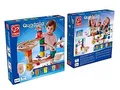 Produktbild: Hape Starter Set Quadrilla Endspurt, Kugelbahn mit 27 Bauteilen aus Holz un