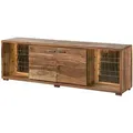 Produktbild: Massivmoebel24 Tv-Board, Braun, Holz, Echtholz,Akazie, 5 Fächer, Rechteckig, 200x63x40 cm, Wohnzimmer, Wohnwände, Lowboards, Lowboards stehend