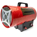 Produktbild: Grafner XL Gasheizgebläse 10 kW, mit Verbindungsschlauch, Druckminderer, Turbo-Ventilator, Piezozündung, für handelsübliche Gasflaschen, Heißluftgenerator Heizkanone Gasheizer Bauheizer Heizturbine