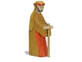 Produktbild: Holztiger Hirte mit Stab 2
