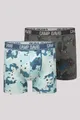 Produktbild: CAMP DAVID Boxershorts Set: (2-St) mit All Over Print
