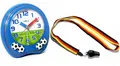 Produktbild: Atlanta Fußball Wecker + Trillerpfeife Kinder Jungen Blau -1719/5 EM