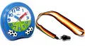 Produktbild: Fußball Wecker + Trillerpfeife Deutschland Kinder Jungen Blau - 1719/5 EM
