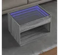 Produktbild: vidaXL Couchtisch, Couchtisch mit Infinity-LED Grau Sonoma 70x50x50 cm