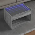 Produktbild: Couchtisch mit Infinity-LED Grau Sonoma 70x50x50 cm