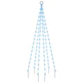 Produktbild: LED-Weihnachtsbaum Für Fahnenmast Blau 108 LEDs 180 Cm