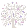 Produktbild: Ambiente Servietten Lunch / Party / ca. 33x33cm Communion Symbols Taupe - First Communion - Kommunion und Konfirmation
