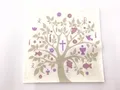 Produktbild: 20 Servietten Christicher Baum grau 33x33cm Tischdeko Kommunion Konfirmation