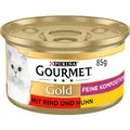 Produktbild: Gourmet Gold Feine Komposition Katzenfutter nass, mit Rind und Huhn, 12er Pack (12 x 85g)
