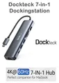 Produktbild: Dockteck - CableCreation 7-in-1 Dock DD0003 USB C HUB Adapter Dockingstation NEU