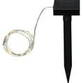 Produktbild: StarTrading LED Solar Lichterkette Tautropfen Dew Drop 50LED Silberdraht 5m Sensor