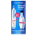 Produktbild: Sodastream 1100065490 Reservepack mit 1x CO2-Zylinder und 1x 0,6 L Glaskaraffe, metall